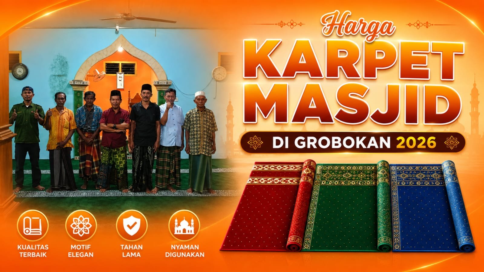 harga karpet masjid grobokan